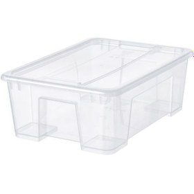 Resim Düzenleme Kutusu Ikea Kapaklı Düzenleyici A Kalite 39x28x14 Şeffaf 11 lt Polipropilen Plastik 