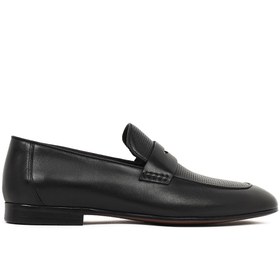 Resim Derimod Black Erkek Siyah Deri Klasik Loafer - Siyah / 4 