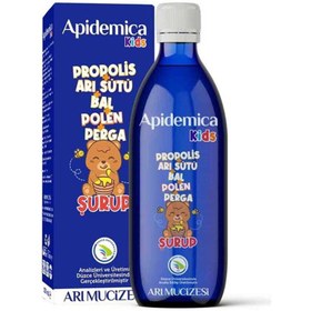 Resim Apidemica Kids Propolis Arı Sütü Bal Polen Perga Şurup 150 ml 