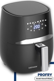 Resim Goldmaster Profry GM7467 Dijital Dokunmatik 8 Ön Programlı 4.3 L Airfryer Yağsız Fritöz 