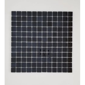 Resim Orient Mutfak,banyo ve Havuz Için Sade Siyah 25X25 Cam Mozaik ( 1 Koli = 10 File Karo = 1 m2 Fiyatıdır ) 