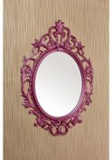 Resim Dekoratif Ayna Boyalı Dolu Pembe 