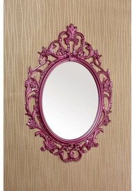Resim Dekoratif Ayna Boyalı Dolu Pembe 