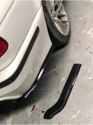 Resim Bmw 5 Serisi E39 Arka Tampon Başlıkları. Parlak Siyah. Flap Seti 