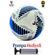 Resim Futbol Topu Dikişli Sert Zemin Ve Çim Zemin + Pompa Çok Renkli 