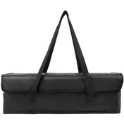 Resim Konesam Siyah Silikon Kumaş Li-po Pil Çantası - Ateş Ve Patlama Dayanıklı, Büyük Kapasiteli, Bisiklet/elektrikli Araç İçin, 27x23x3cm, 306g Siyah 