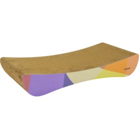 Resim Saule Karton Kedi Tırmalama Modern Desenli Xsmall 43x7x21 Cm 