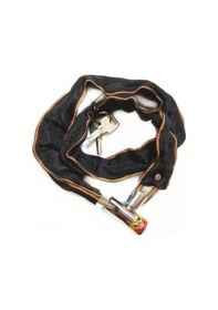 Resim Ganzhoushop Zinciri Siyah Motosiklet Kilit Kilidi Kilidi Kilidi Güçlendirin Bisiklet Bisiklet Asma Anti-hırsızlık Anahtarla Aksesuarlarını Rd Siyah 