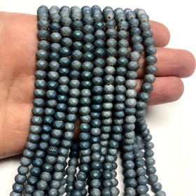 Resim Çin Kristali 6mm - 58 - Mat Mavi Gri Ebruli 