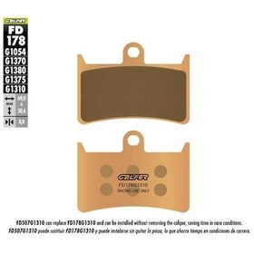 Resim Yamaha Yzf-r1 Ön Fren Balatası 2006 2006 Arası Galfer Sinter Metal Racıng 