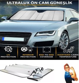 Resim Ankaflex Katlanabilir Vantuslu Araba Perdesi Güneş Önleyici 