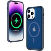 Resim İphone Uyumlu 16 Pro İçin Arka Kapak Skin Touch Buzlu Yarı Saydam Manyetik Telefon Kılıfı 