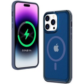 Resim İphone Uyumlu 16 Pro İçin Arka Kapak Skin Touch Buzlu Yarı Saydam Manyetik Telefon Kılıfı 