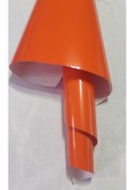 Resim Turuncu Renk Dayanıklı Araç Motor Mobilya Folyosu 126cm X 20 Cm 
