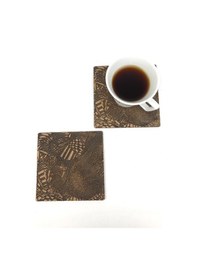 Resim Bardak Altlığı Model -19 Kahverengi 