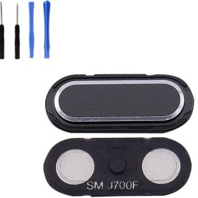 Resim Telefon Kulübesi Samsung J7 2016 J710 Home Tuş Bordu + Tamir Seti Mavi 