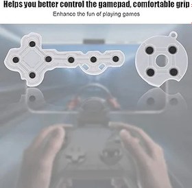 Resim Conductive Rubber for 360, 10pcs Gamepad Conductive Rubber, Pad Button Fit for Game Controller 