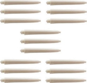 Resim Dartsan 5 Set (15 Adet) 48Mm Nylon Dart Şaft-Shaft Beyaz 
