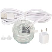 Resim Agoodshop Beyaz Stil Akvaryum Altı Led Spot Işık Dalış Lambası Vantuzlu Balık Tankı Dekoratif Su 1 Adet Polisilikon 2v 