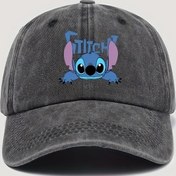 Resim Disney Stitch Beyzbol Şapkası, Karikatür Tasarımıyla Ayarlanabilir Güneş Şapkası, Doğum Günleri ve Tatiller için Mükemmel Hediye, Açık Hava | Eğlenceli Tasarım | Polyester Şapka 