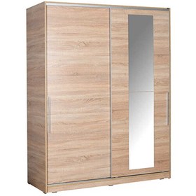 Resim Adore Mobilya Sürgü Kapılı Aynalı Sonoma Gardırop 