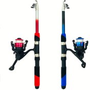 Resim Kompakt Teleskopik Olta Kamışı - Taşınabilir Spinning ve Fly Feeder, EVA Saplı, Fiberglas Malzeme, Uzunluk Seçenekleri: 1.8m/5.9ft & 2.1m/6.9ft, Noel İçin İdeal, Şükran Günü Hediyesi 