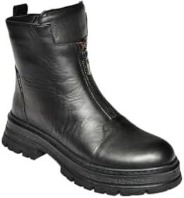 Resim fox SHOES T555102203 Hakiki Deri Alçak Topuklu Kadın Bot 