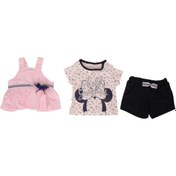 Resim Hippıl Baby Hippıl Kız Bebek Şortlu 3 Lü Takım 1259 