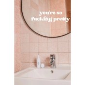 Resim You Are So Pretty Ayna Çıkartması Ayna Özel Yeni Stickerı 