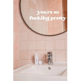 Resim You Are So Pretty Ayna Çıkartması Ayna Özel Yeni Stickerı 