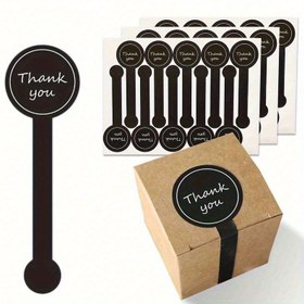 Resim 50 adet Siyah Uzun Etiket Kek Stickerları, Kendinden Yapışkan Zanaatkar Ekmek Mühür Stickerları, Pastane Torbası, Lolipop, Şeker ve Kek Pişirme için Anti-Tamper Tasarımı, Pastane Aksesuarları | Mat Sonlandırma Stickerları | Plastik Mühür Etiketleri, Kek Dekorasyon Malzemeleri 