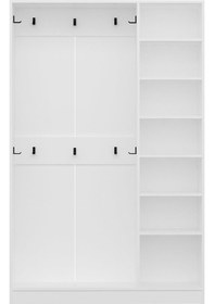 Resim Minar Kale210 3 Kapaksız 1 Bölme Raf Portmanto Beyaz 