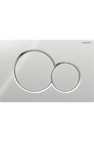 Resim Geberit Kumanda Kapağı Sigma 01 - Çift basmalı - Parlak Krom 