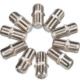 Resim Oem F Konnektör Dişi Dişi Ara Aparat F-Ara Konnektör 100 Adet 