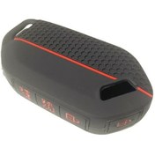 Resim Dofolink Kia Yeni Model Araba Anahtarı Koruması - Silikon Malzeme, Kırılma Ve Çizikten Koruma, Siyah-kırmızı Renk, 1 Adet ace ev9gt-line Uyumlu 