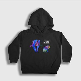 Resim Presmono Unisex Çocuk The 2nd Law Muse Kapüşonlu Sweatshirt Siyah 