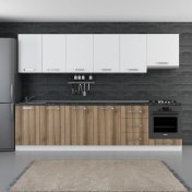 Resim Minar 300 cm Mutfak Dolabı Beyaz Dore 300-D6 