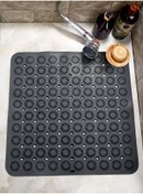 Resim Mapple Home Vantuzlu Silikon Masajlı Banyo Paspası Duş Kaydırmazı 54x54 Vantuzlu Banyo Paspası 