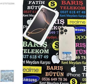 Resim Apple iPhone 16 Pro Max İkinci El YD | 256 GB | Natürel Titanyum 