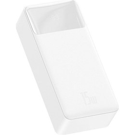 Resim Baseus Bipow 15w Hızlı Şarj 30000 Mah Led Göstergeli Powerbank Beyaz BEYAZ 