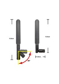 Resim 8dbi Rp-sma Erkek Anten 2.4ghz 5.8ghz Rf Gsm Wifi Sinyal Kuvvetlendirici Anten Modem Telsiz Kablosz 