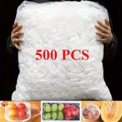 Resim 500 Adet Yeniden Kullanılabilir Esnek Gıda Saklama Örtüsü - Şeffaf Gerilebilir Plastik Kase ve Tabak Mühürleme, Mutfak ve Restoran Kullanımı İçin Uygun Taze Tutma Örtüsü 