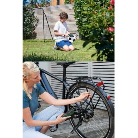 Resim Bosch Easypump Akülü Hava Kompresörü 10 lt Hava Hacmi 10 bar Basınç 0,03 hp Motor Gücü ile Taşınabilir 