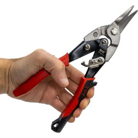 Resim Rox 0254 Mafsallı Sac Kesme Makası 10" 250 mm (Düz Kesim) 