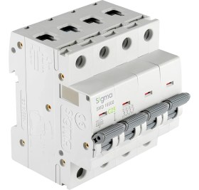 Resim 25 Amper C Tipi 4 Kutuplu(Nötr Kesmeli) Otomatik Sigorta C 4X25A 10KA 