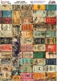 Resim Pirinç Dekopaj Kağıdı 30x42cm Pt-354 Yazı Mühür 