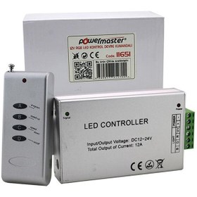Resim POWERMASTER PM-11651 12V-24V 12 AMPER LED RGB KONTROL DEVRESİ KUM 