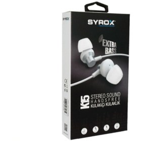 Resim Syrox Decohomeart K15 Metal Handsfree Stereo Kulakiçi Extra Bass Kulaklık (5 Renk) 