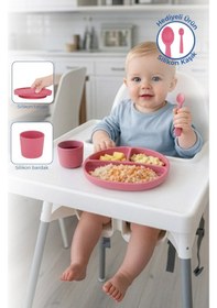 Resim Babyjem 917 Silikon Beslenme Seti Silikon Kaşık Hediyeli 