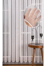 Resim Evdepo Home Kullanıma Hazır Keten Tül Perde (540611657) 